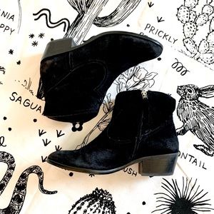 Sam Edelman Black Suede Booties